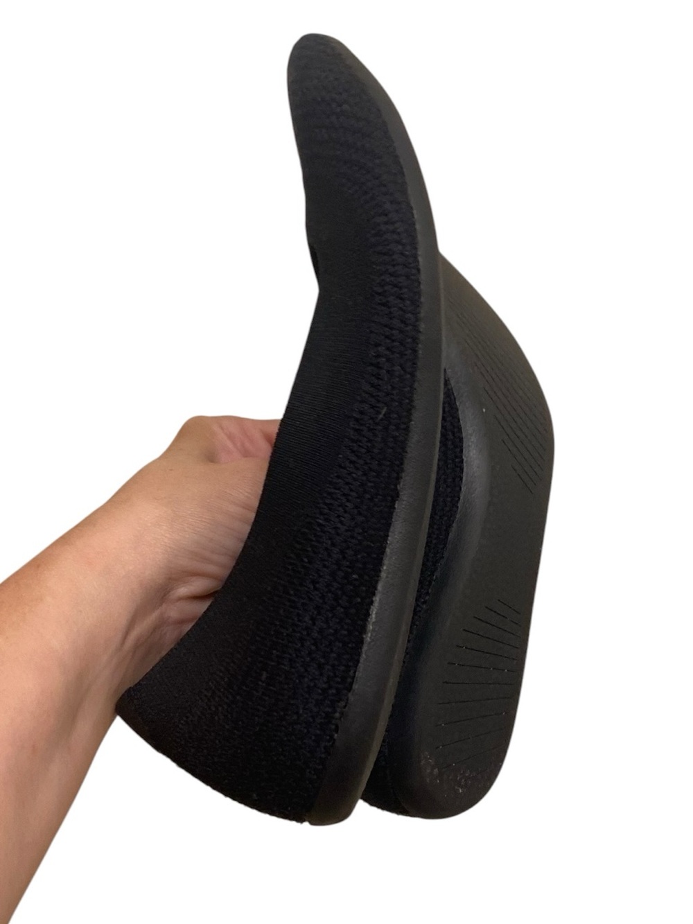 ALL BIRDS KNIT BLACK BALLET FLATS RUBBER SOLES SIZE 8 COMFORT FLATS FLEXIBLE - Picture 7 of 10